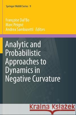 Analytic and Probabilistic Approaches to Dynamics in Negative Curvature Francoise Dal'bo Marc Peigne Andrea Sambusetti 9783319381176 Springer - książka