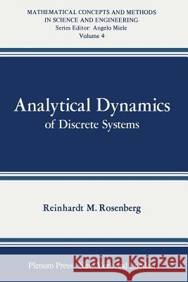 Analytical Dynamics of Discrete Systems R. Rosenberg 9781468483208 Springer - książka