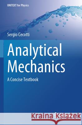 Analytical Mechanics Cecotti, Sergio 9783031592669 Springer - książka