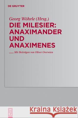 Anaximander und Anaximenes  9783110200997 De Gruyter - książka