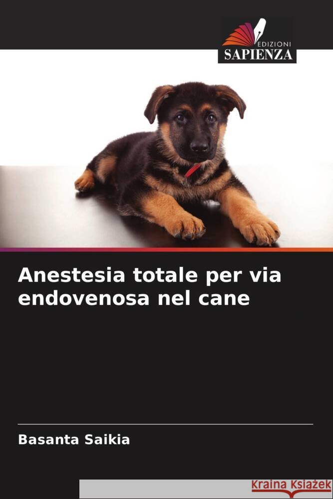 Anestesia totale per via endovenosa nel cane Saikia, Basanta 9786205080771 Edizioni Sapienza - książka