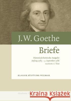 Anfang 1785 - 3. September 1786 Giel, Volker 9783050045948 Akademie-Verlag - książka