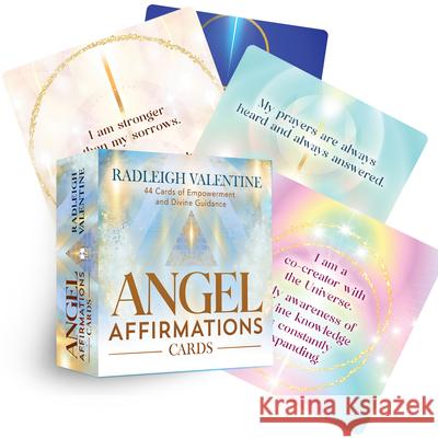 Angel Affirmations Cards: 44 Cards of Empowerment and Divine Guidance Radleigh Valentine 9781401973612 Hay House - książka