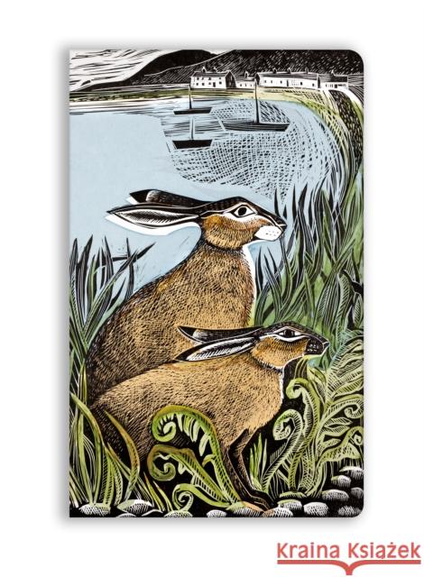 Angela Harding: Rathlin Hares (Soft Touch Journal) Flame Tree Studio 9781835625873 Flame Tree Gift - książka