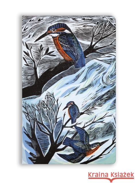Angela Harding: Suffolk Kingfishers (Soft Touch Journal) Flame Tree Studio 9781835625866 Flame Tree Gift - książka