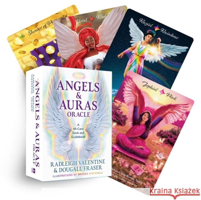 Angels & Auras Oracle: A 44-Card Deck and Guidebook Radleigh Valentine Dougall Fraser 9781401968182 Hay House - książka