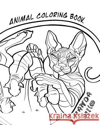 Animal Coloring Book Amanda Milo 9781073707324 Independently Published - książka