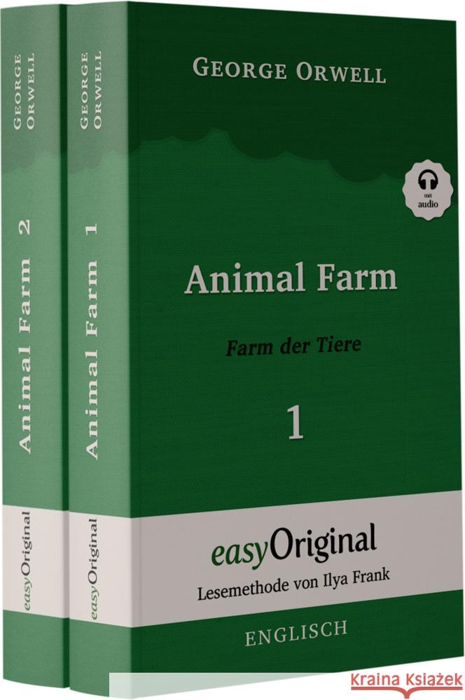 Animal Farm / Farm der Tiere - 2 Teile (mit kostenlosem Audio-Download-Link), 2 Teile Orwell, George 9783991126027 EasyOriginal - książka