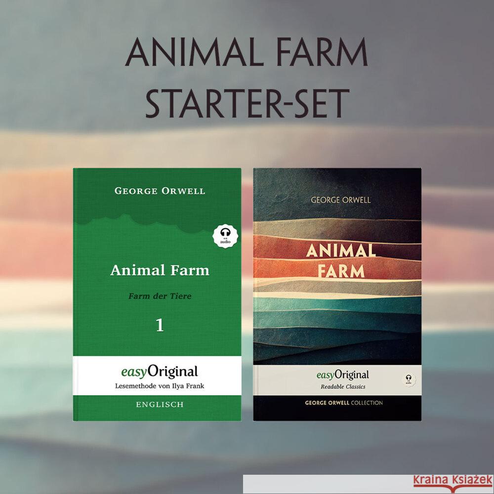 Animal Farm / Farm der Tiere (mit Audio-Online) - Starter-Set, m. 1 Audio, m. 1 Audio, 2 Teile Orwell, George 9783991126553 EasyOriginal - książka