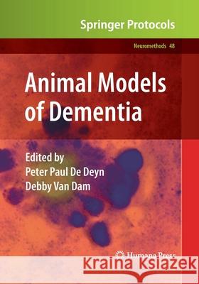 Animal Models of Dementia Peter Paul D Debby Va 9781493961184 Humana Press - książka