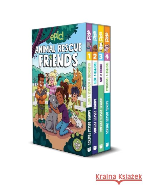 Animal Rescue Friends Box Set Jana Tropper 9798881603670 Andrews McMeel Publishing - książka