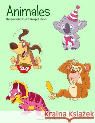 Animales libro para colorear para niños pequeños 4 Snels, Nick 9781983418921 Createspace Independent Publishing Platform - książka
