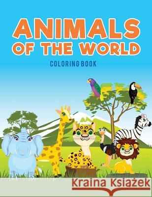 Animals of the world coloring Book Kids, Coloring Pages for 9781635893885 Coloring Pages for Kids - książka