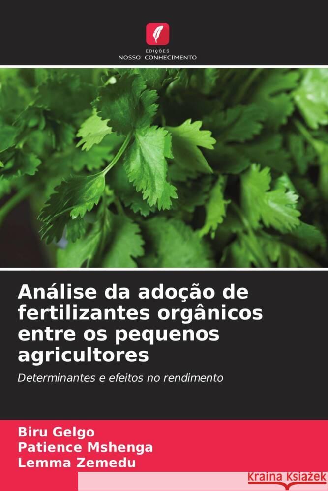 Análise da adoção de fertilizantes orgânicos entre os pequenos agricultores Gelgo, Biru, Mshenga, Patience, Zemedu, Lemma 9786207103546 Edições Nosso Conhecimento - książka