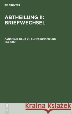 Anmerkungen Und Register No Contributor 9783112359990 De Gruyter - książka