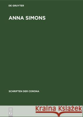 Anna Simons T. D. Barlow 9783486768053 Walter de Gruyter - książka