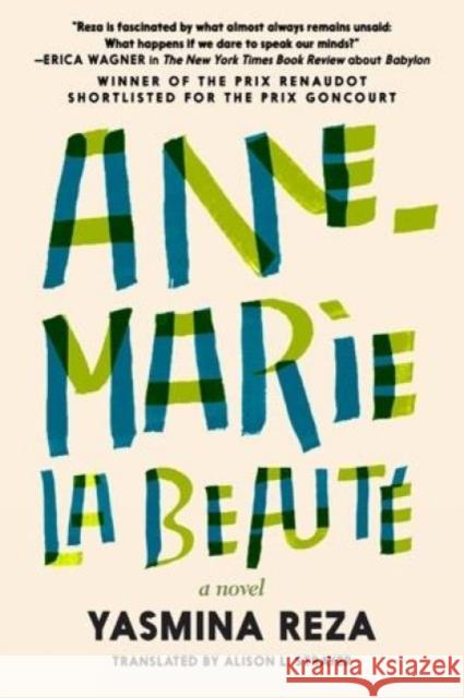 Anne-Marie The Beauty Yasmina Reza 9780995580787 Seven Stories Press UK - książka