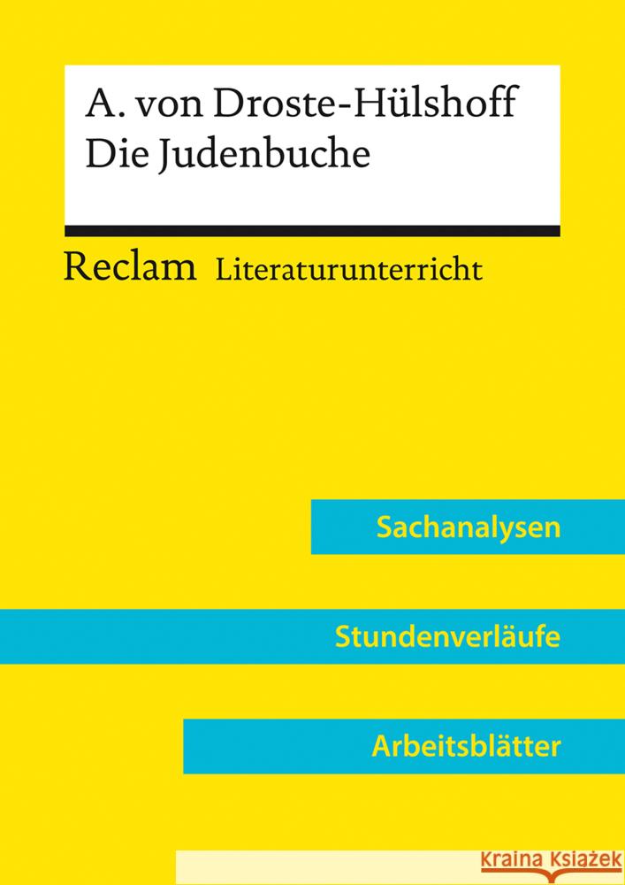 Annette von Droste-Hülshoff: Die Judenbuche (Lehrerband) Niklas, Annemarie 9783150158142 Reclam, Ditzingen - książka