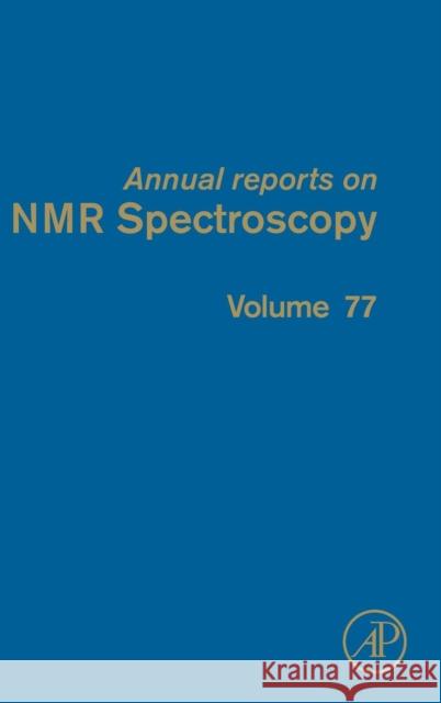 Annual Reports on NMR Spectroscopy Graham Webb 9780123970206 ACADEMIC PRESS - książka