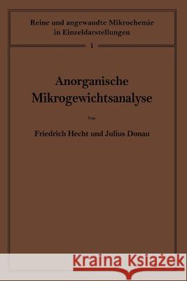 Anorganische Mikrogewichtsanalyse  9783709131718 Springer - książka
