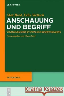 Anschauung und Begriff Brod, Max 9783110535808 de Gruyter - książka