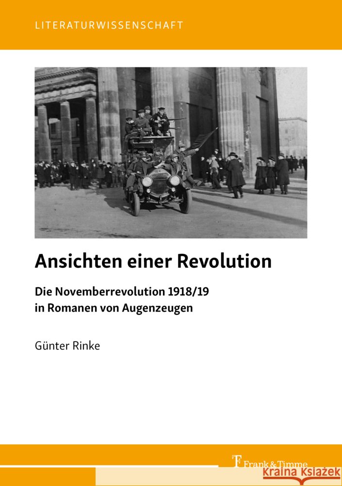 Ansichten einer Revolution Rinke, Günter 9783732912216 Frank & Timme - książka