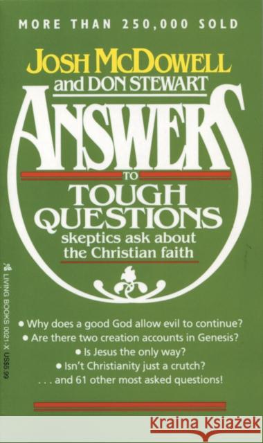 Answers Josh McDowell Don Stewart 9780842300216 Tyndale House Publishers - książka