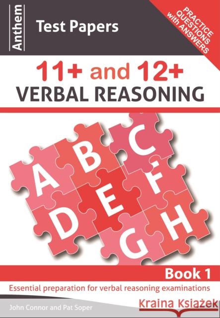 Anthem Test Papers 11+ and 12+ Verbal Reasoning Book 1 John Connor 9780857283832  - książka