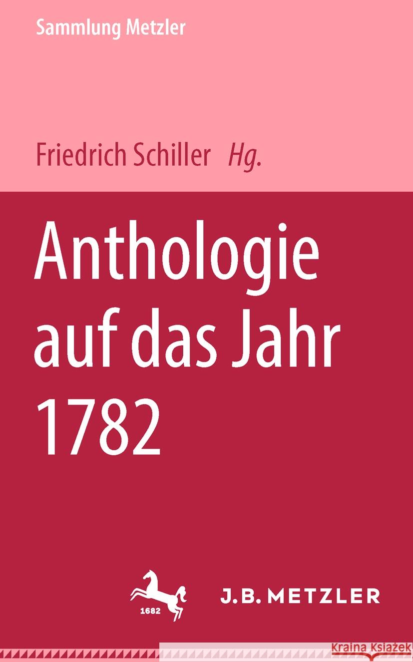 Anthologie Auf Das Jahr 1782  9783476993939 J.B. Metzler - książka