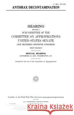 Anthrax decontamination Senate, United States 9781983572999 Createspace Independent Publishing Platform - książka