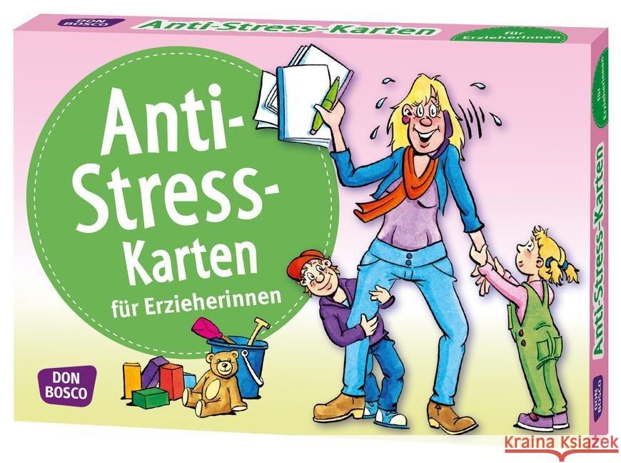 Anti-Stress-Karten für Erzieherinnen, 34 Karten Kunz, Hildegard 4260179511516 Don Bosco Medien - książka