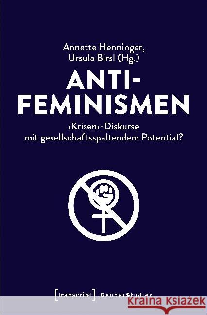 Antifeminismen  9783837648447 transcript Verlag - książka
