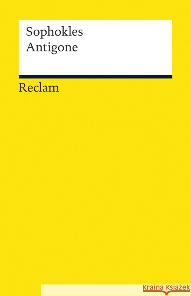 Antigone : Tragödie Sophokles 9783150190753 Reclam, Ditzingen - książka