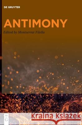 Antimony Montserrat Filella 9783110665345 De Gruyter - książka