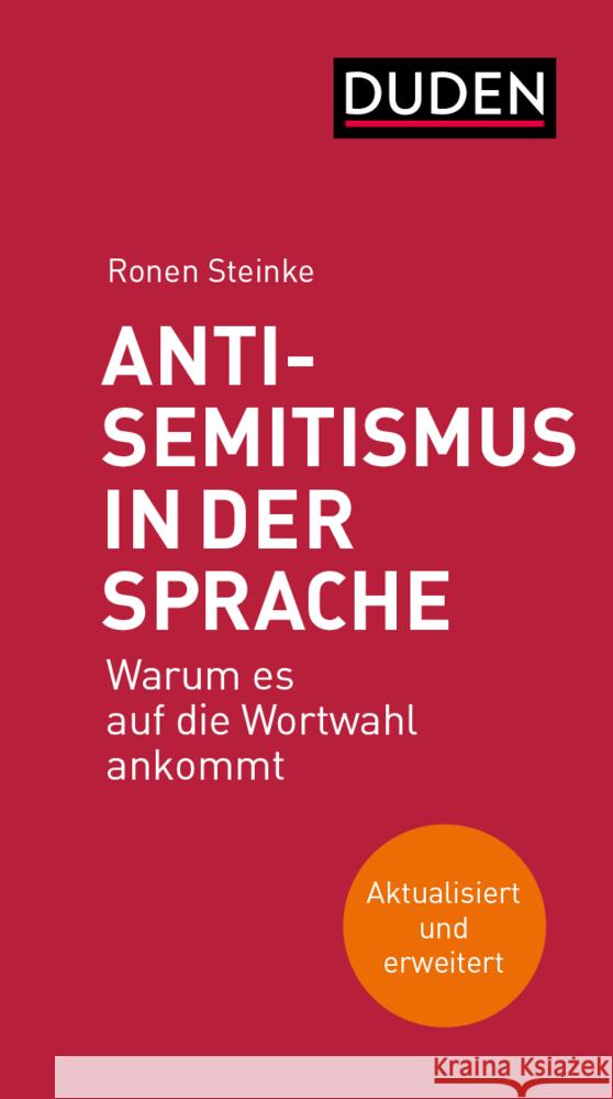 Antisemitismus in der Sprache Steinke, Ronen 9783411756797 Duden - książka