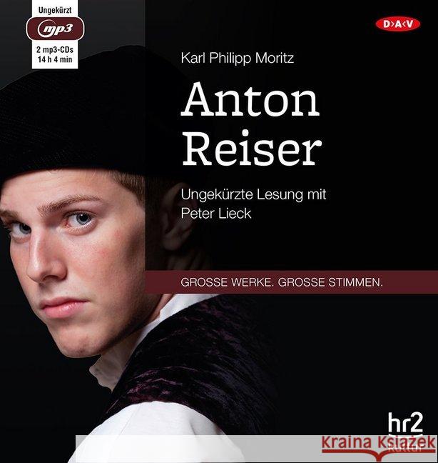 Anton Reiser, 2 MP3-CD : Ungekürzte Lesung Moritz, Karl Philipp 9783862318704 Der Audio Verlag, DAV - książka