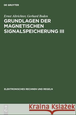 Anwendung Für Fernsehen, Film, Messtechnik Und Akustik Sowie Eine Geschichtliche Entwicklung Altrichter, Ernst 9783112541234 de Gruyter - książka