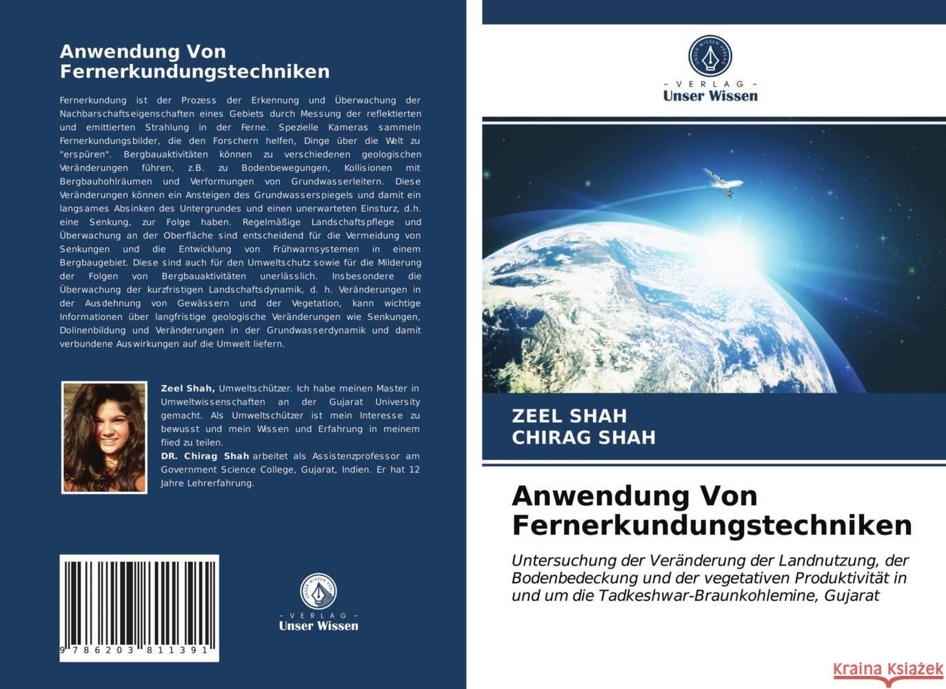 Anwendung Von Fernerkundungstechniken Shah, Zeel, Shah, Chirag 9786203811391 Verlag Unser Wissen - książka