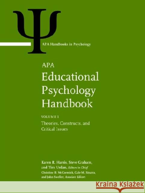 APA Educational Psychology Handbook 3v Harris, Karen R. 9781433809965 American Psychological Association (APA) - książka
