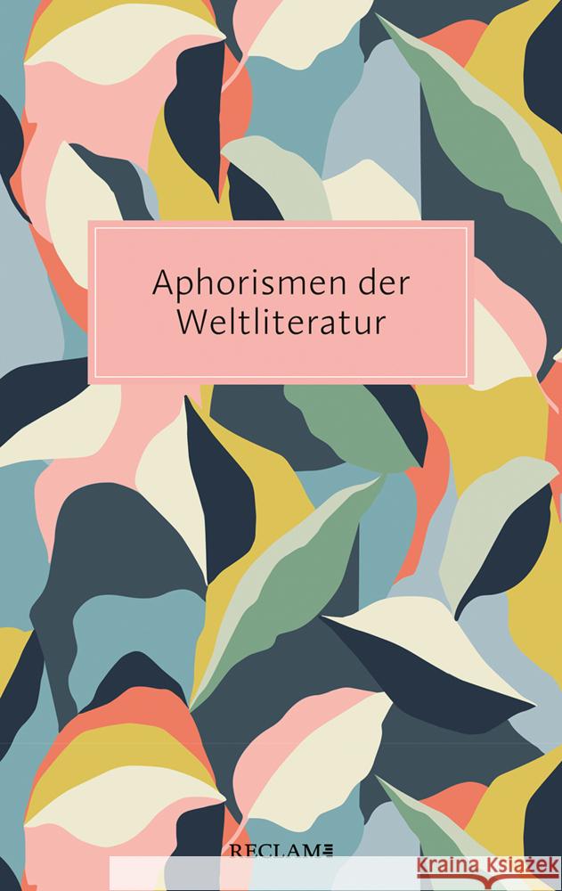 Aphorismen der Weltliteratur  9783150207468 Reclam, Ditzingen - książka