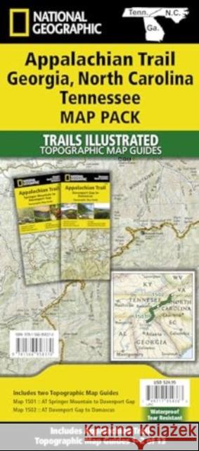 Appalachian Trail: Georgia, North Carolina, Tennessee [Map Pack Bundle] National Geographic Maps 9781566958370 National Geographic Maps - książka