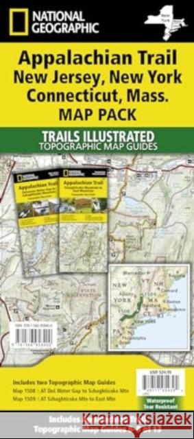 Appalachian Trail: New Jersey, New York, Connecticut, Massachusetts [Map Pack Bundle] National Geographic Maps 9781566958400 National Geographic Maps - książka