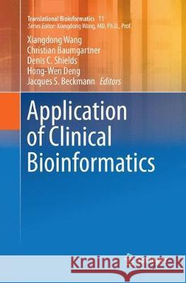 Application of Clinical Bioinformatics  9789402413755 Springer - książka