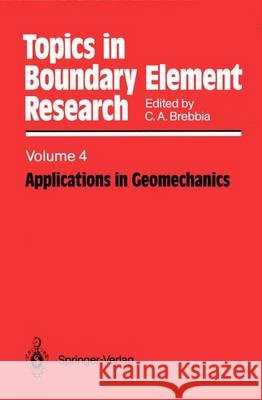 Applications in Geomechanics Carlos A. Brebbia 9783642830143 Springer-Verlag Berlin and Heidelberg GmbH &  - książka