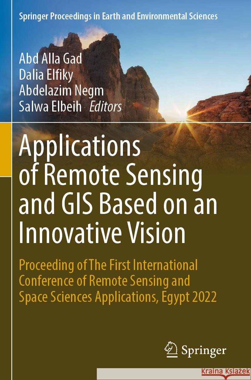 Applications of Remote Sensing and GIS Based on an Innovative Vision  9783031404498 Springer Nature Switzerland - książka