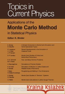 Applications of the Monte Carlo Method in Statistical Physics K. Binder A. Baum J. -P Hansen 9783642967900 Springer - książka