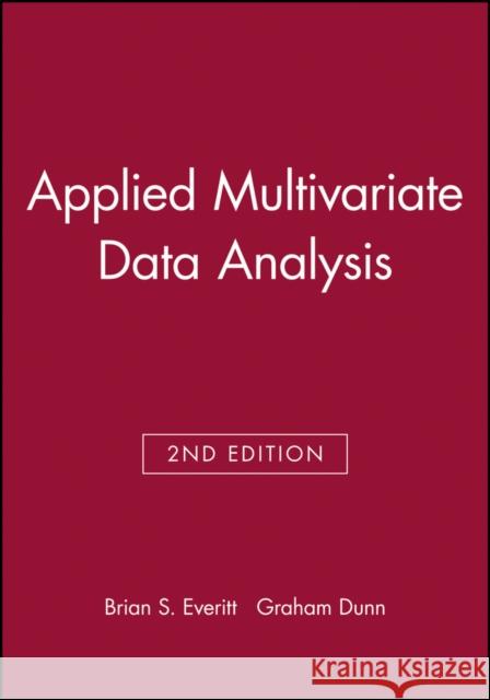 Applied Multivariate Data Analysis Everitt 9780470711170 John Wiley & Sons - książka