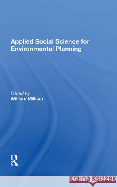Applied Social Science for Environmental Planning  9780367015497 Taylor and Francis - książka