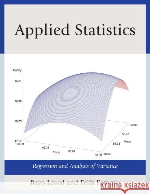 Applied Statistics: Regression and Analysis of Variance Lawal, Bayo 9780761861713 University Press of America - książka