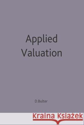 Applied Valuation  9780333641330 PALGRAVE MACMILLAN - książka